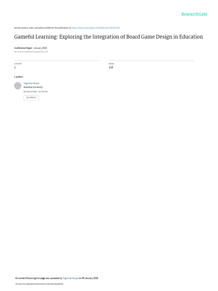 Gameful Learning in Education: Board Game Design | PDF | Learning ...