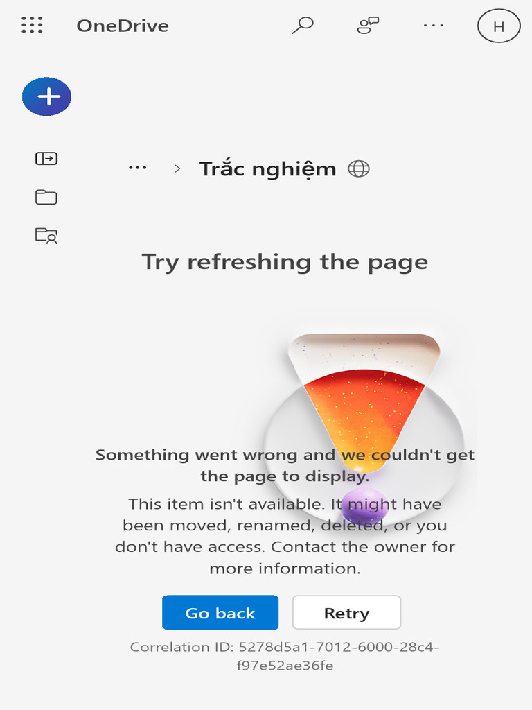 OneDrive Access Error Message | PDF