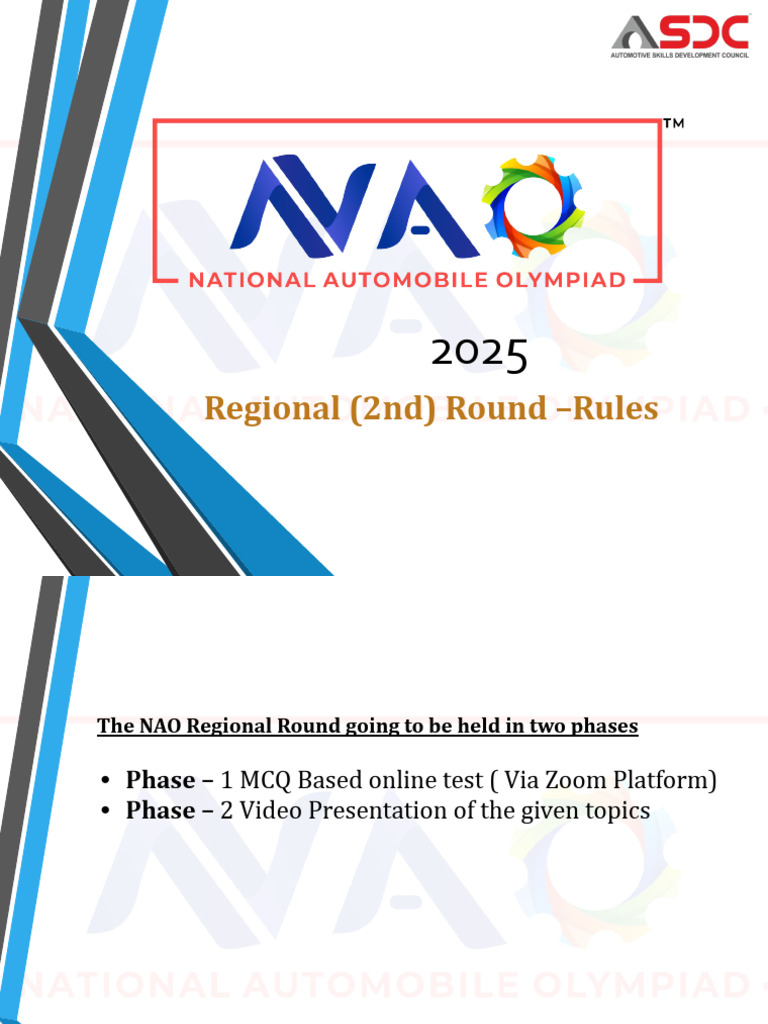 2025 NAO Regional Round Rules | PDF | Multiple Choice | Computing