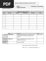 Multi-Grade Lesson Plan Template | PDF