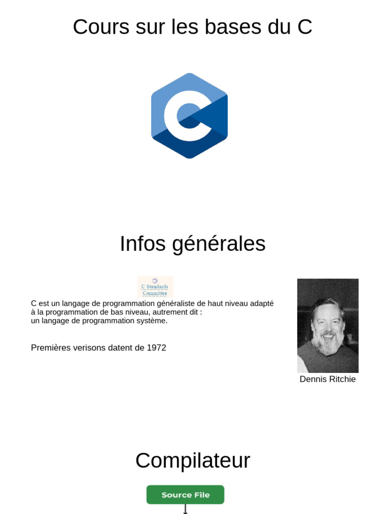 Introduction au langage C | PDF | Développement de logiciel | Informatique