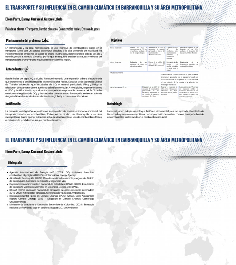 Impacto del Transporte en Barranquilla | PDF | Combustibles fósiles ...