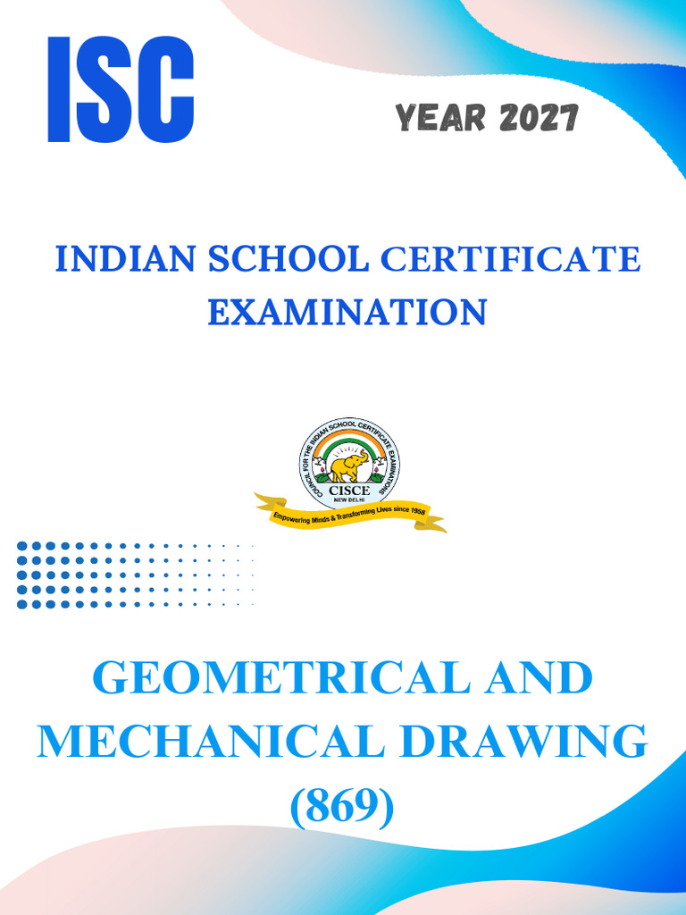 26.-ISC-Geometrical-Mechanical-Drawing | PDF | Ellipse | Geometric Shapes