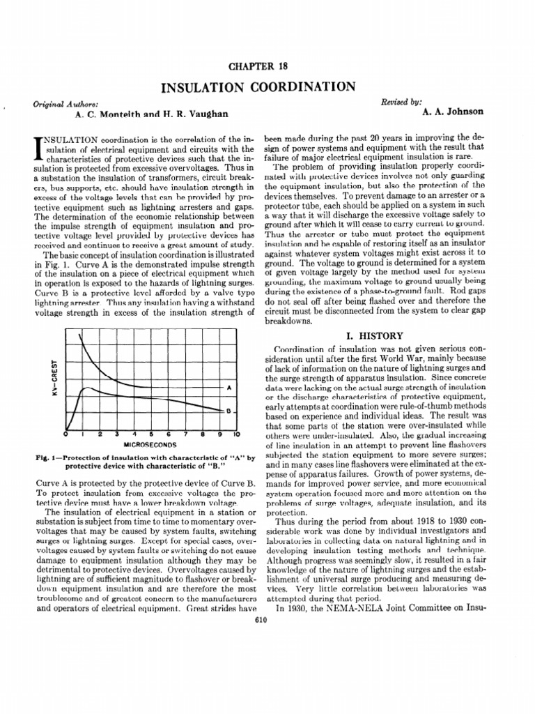 Insulation Coordination in Electrical Systems | PDF