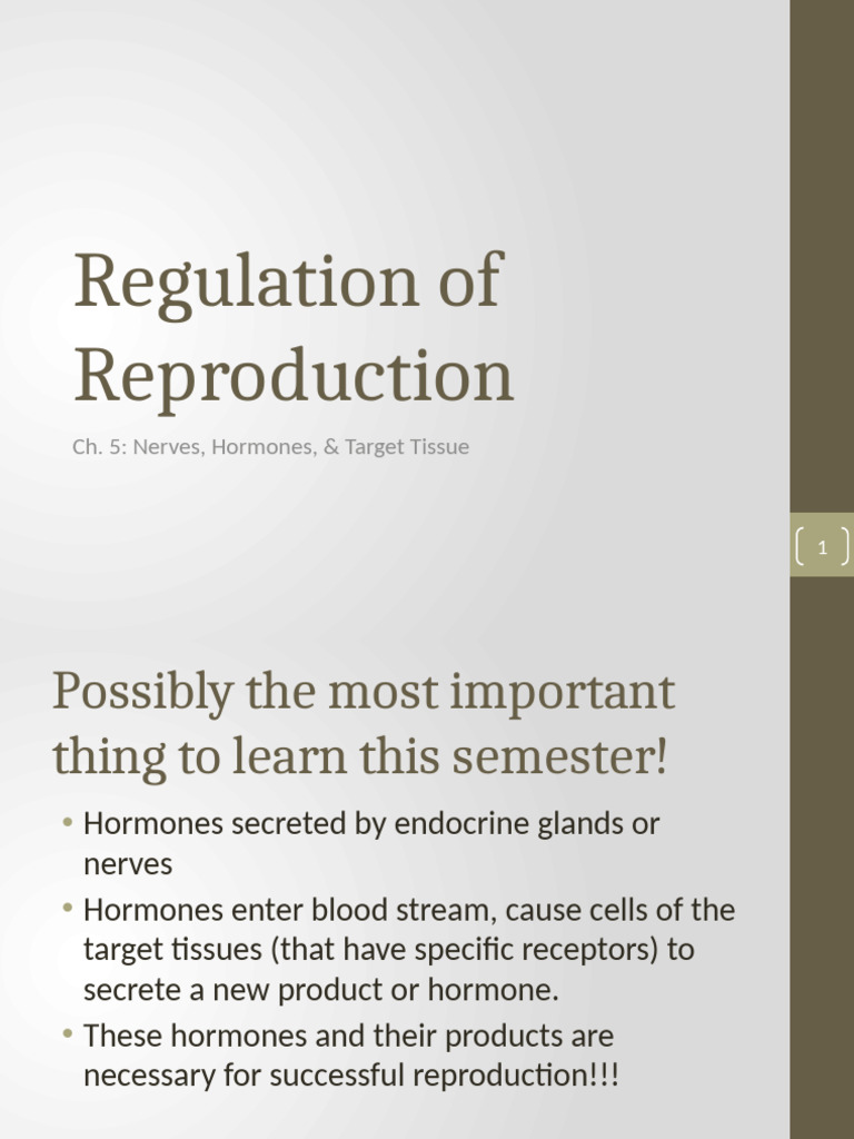Hormonal Regulation of Reproduction | PDF | Luteinizing Hormone ...