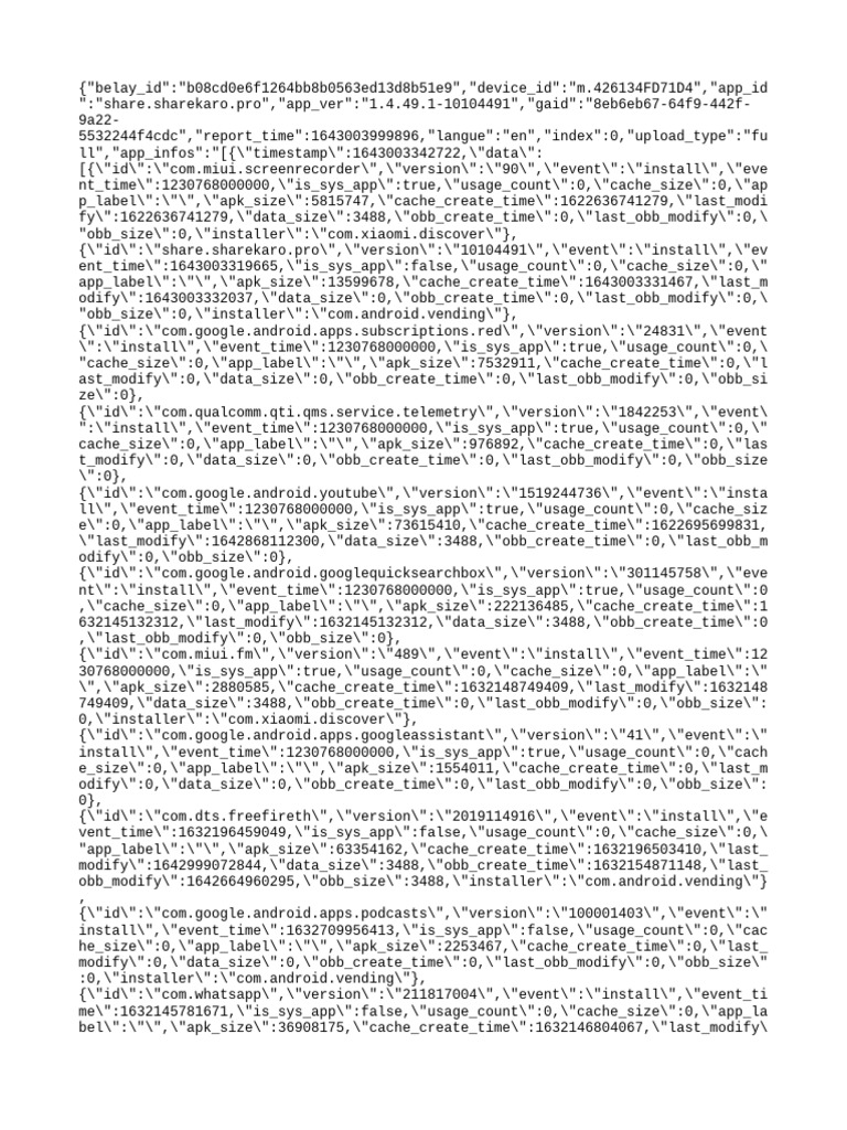 App Installation Report Data | PDF | Embedded Linux Distributions ...