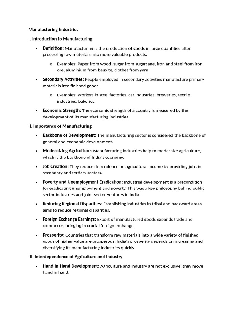 Overview of Manufacturing Industries | PDF | Pollution | Waste