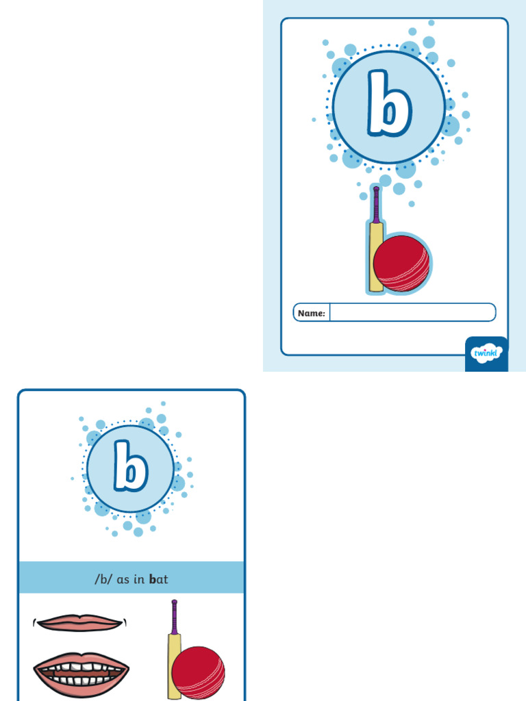 Sound-Symbol Booklet for /b/ | PDF