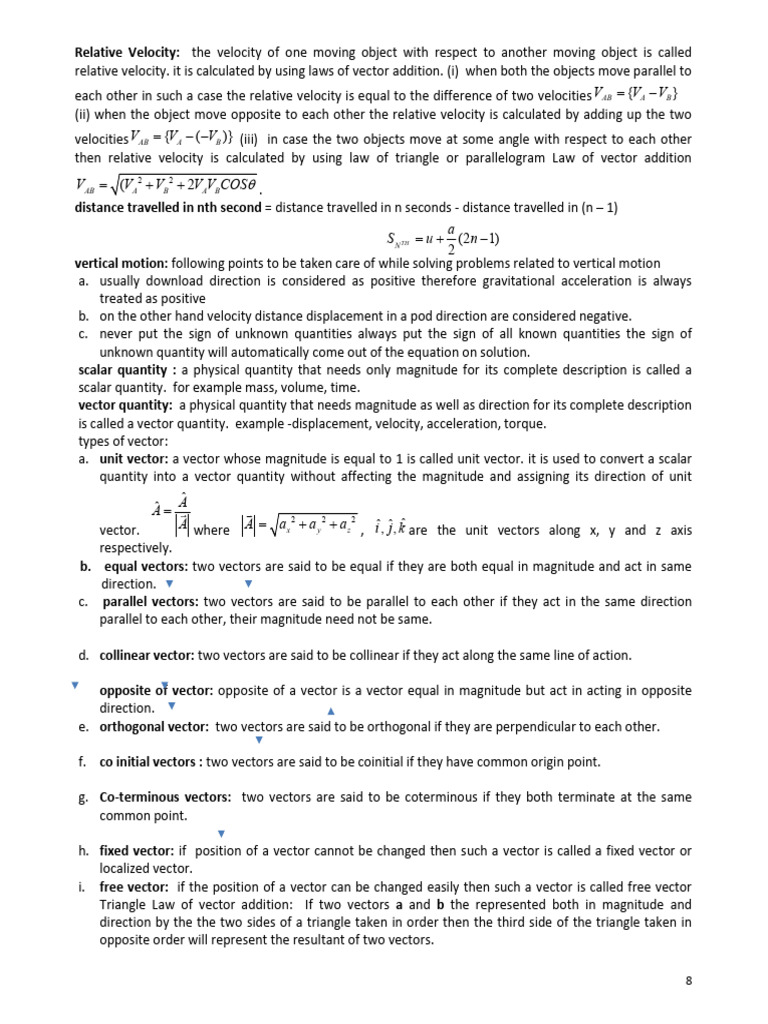 Understanding Relative Velocity and Motion | PDF | Acceleration ...