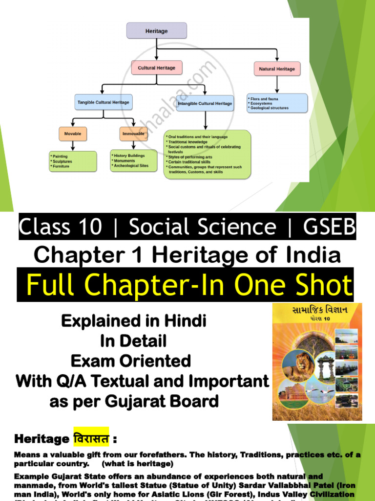 Heritage of India: GSEB Class 10 Guide | PDF | Gujarat | Sanskrit