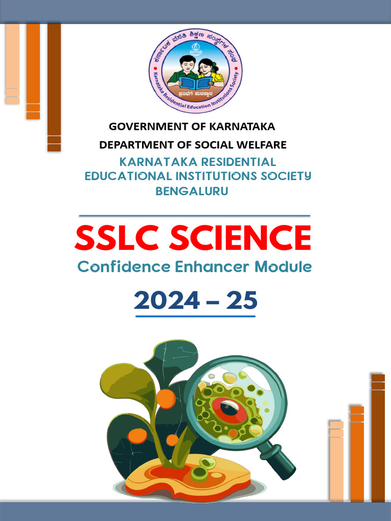 SSLC Science Confidence Module 2024-25 | PDF