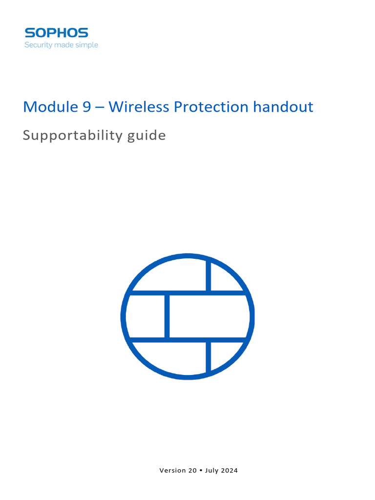 Module 9 - Wireless Protection Handout | PDF | Firewall (Computing ...