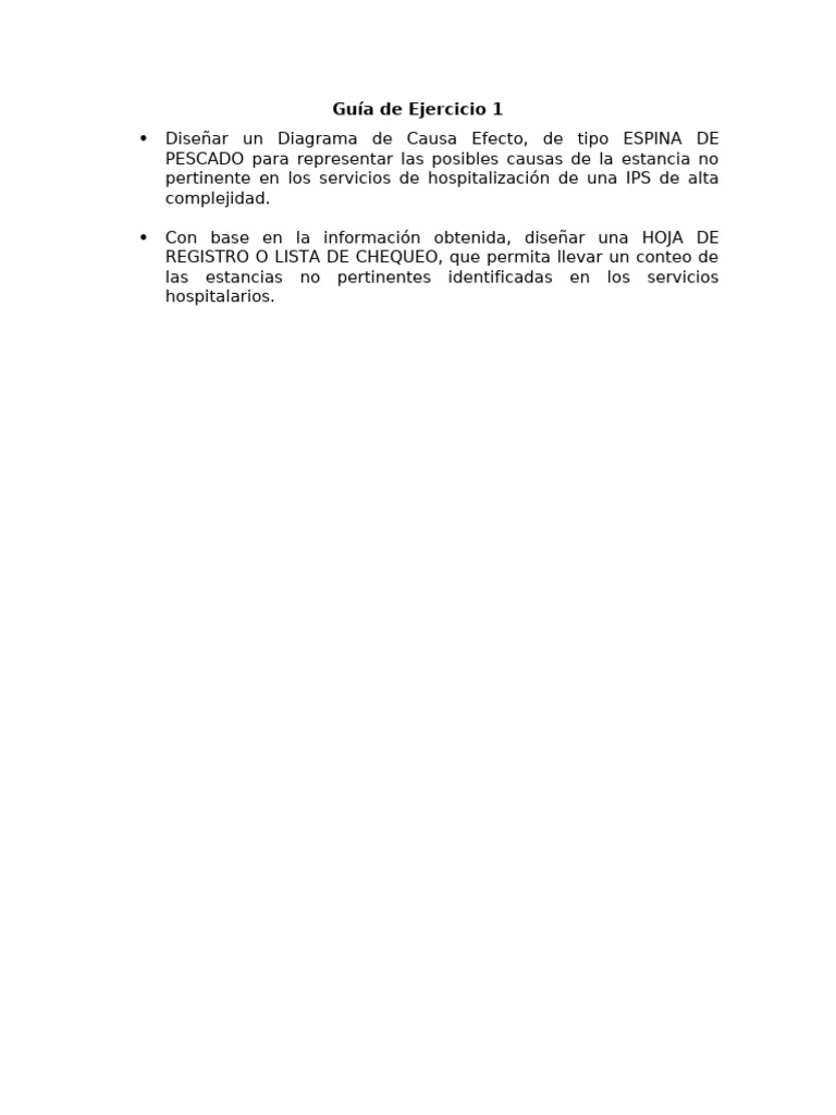 Guía de Ejercicio 1 | PDF