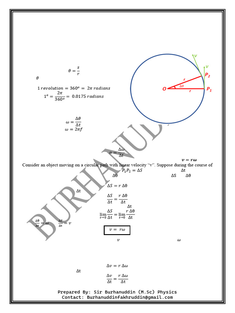 Chapter 4 Rotational and Circular Motion | PDF | Acceleration ...