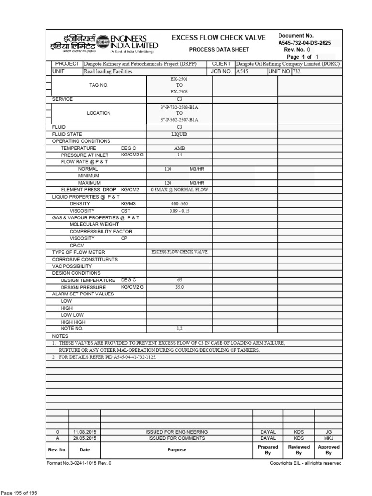 C9403 Excess Flow Check Valve Data | PDF | Valve | Viscosity