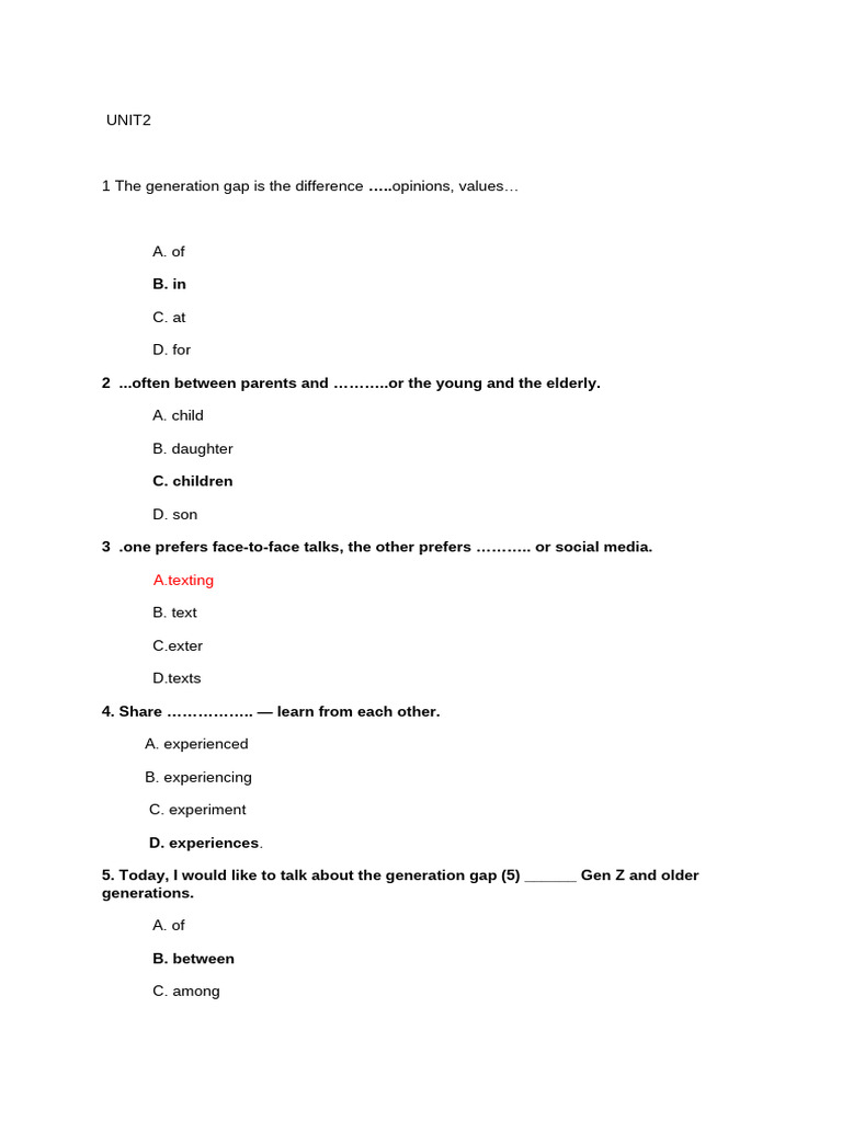 Understanding the Generation Gap | PDF | Adolescence | Behavioural Sciences
