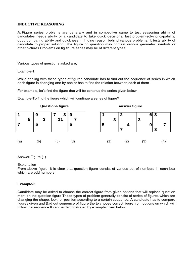 Inductive Reasoning | PDF | Nonsteroidal Anti Inflammatory Drug ...