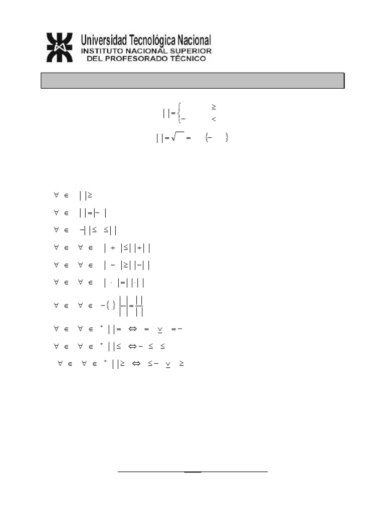 Propiedades del Módulo en Matemáticas | PDF