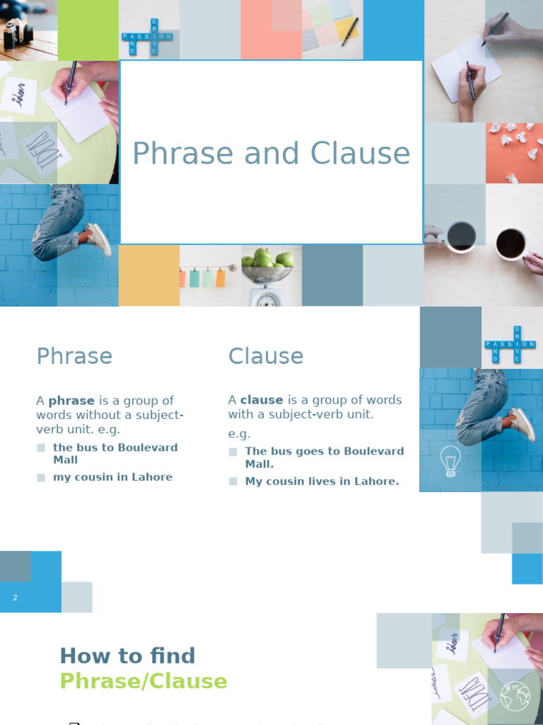 Lecture 2 - Phrase and Clause | PDF | Language Mechanics | Grammar