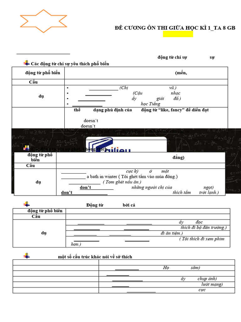 Demo E8 (FORM 2025) Đề Cương Ôn Thi Giữa Học Kì 1 - Tiếng Anh 8 GB Kèm ...
