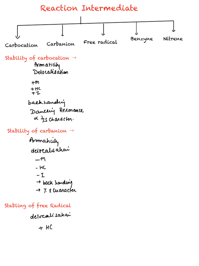 Reaction Intermediate Questions - My Answers | PDF | Chemistry | Chess ...