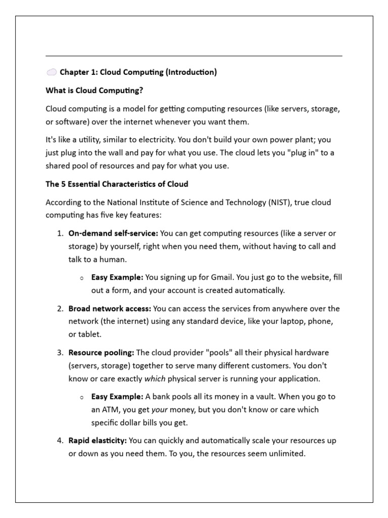 Understanding Cloud Computing Basics | PDF | Virtual Machine | Cloud ...