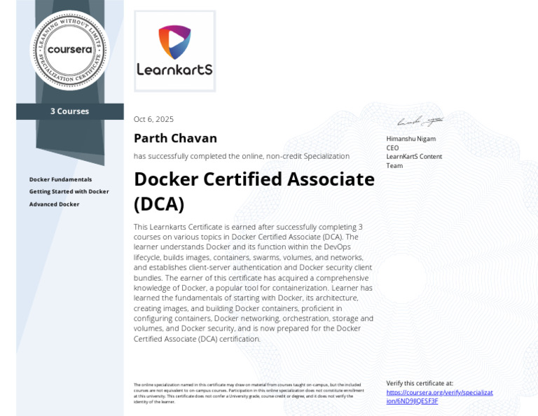 Docker Certified Associate (DCA) | PDF | Learning