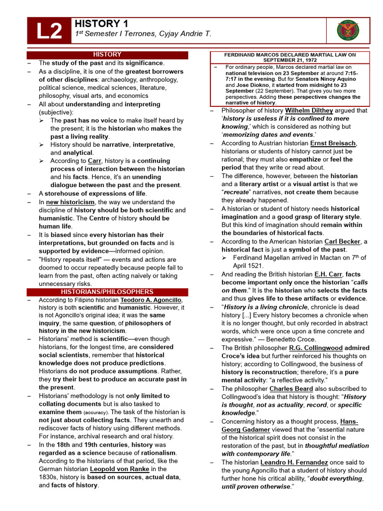 Understanding History: A Critical Overview | PDF | Historian | Knowledge