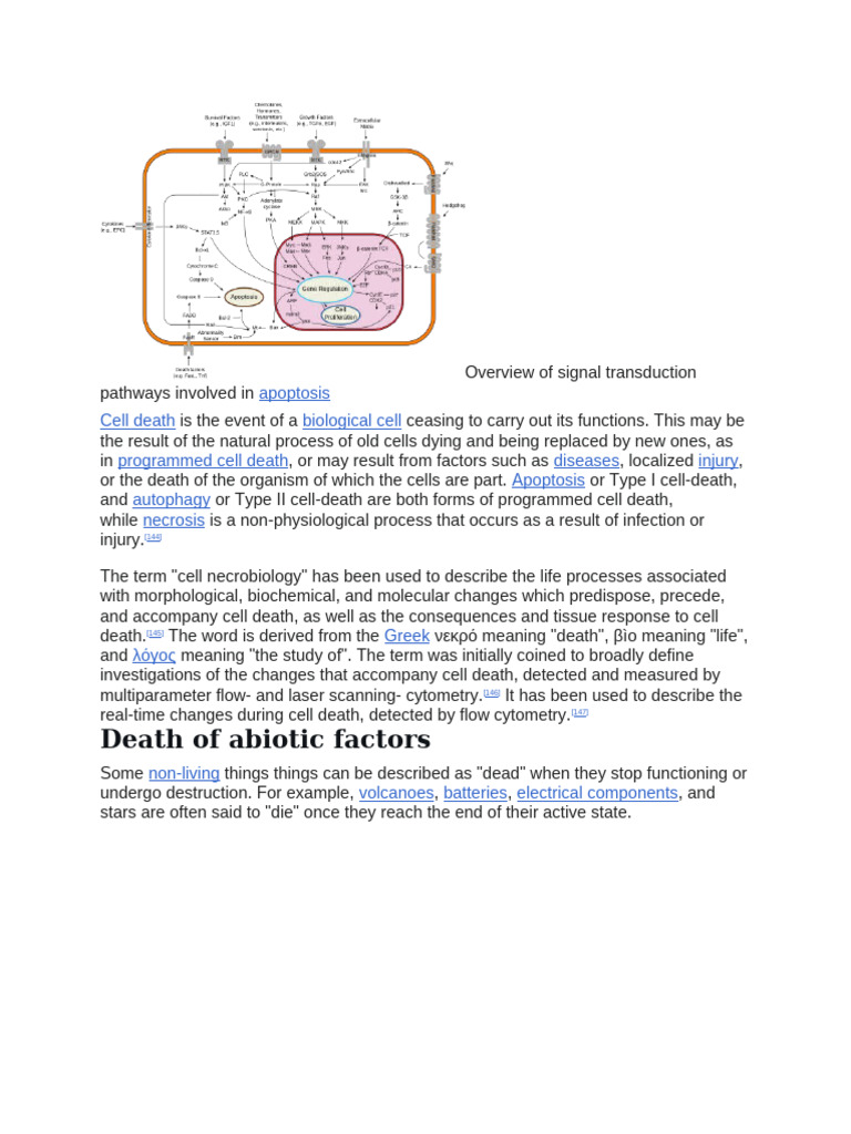Overview of Signal Transduction Pathways Involved in | PDF | Death