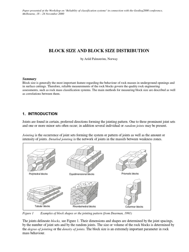 Block Size and Block Size Distribution | PDF | Science & Mathematics