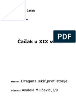 Cacak u XIX Veku