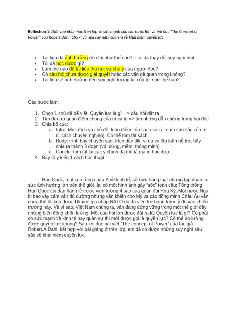 Reflection 1 | PDF