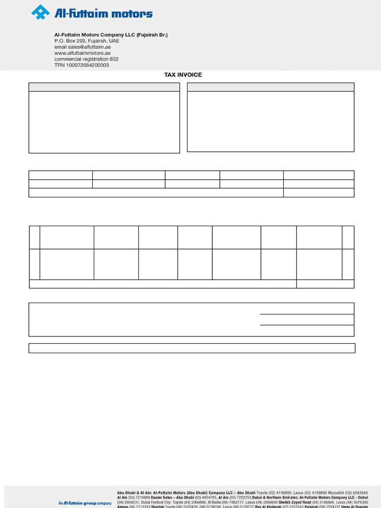 Invoice for Automotive Goods & Services | PDF | Payments | Receipt