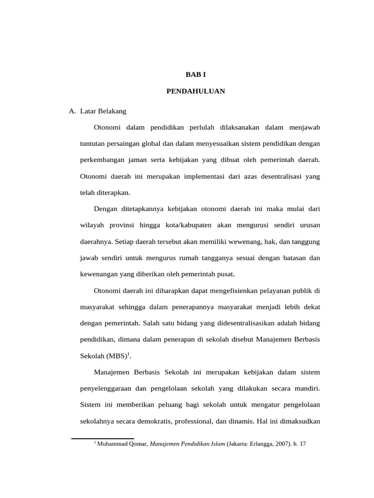 Implementasi Manajemen Berbasis Sekolah | PDF