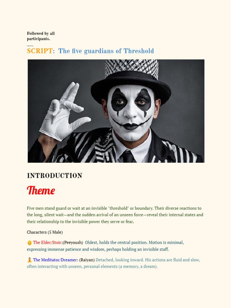 Mime Script. 2025 | PDF