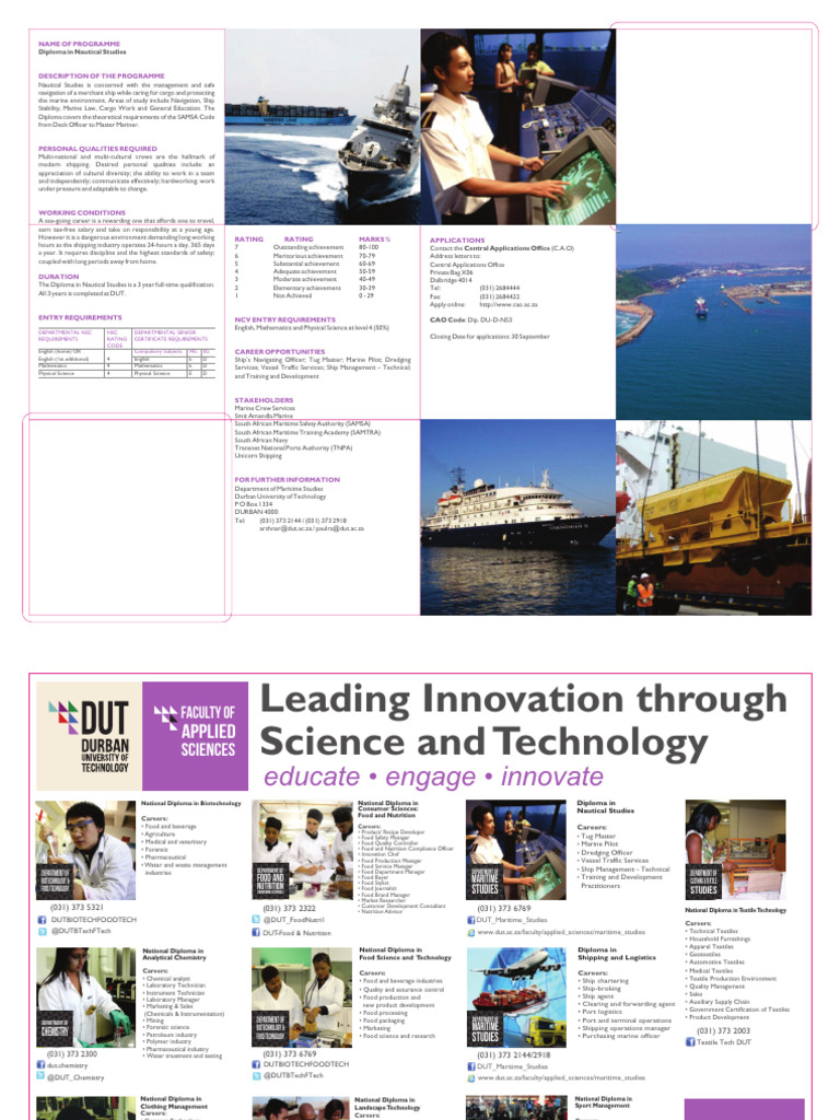 Diploma in Nautical Studies Overview | PDF | Textiles