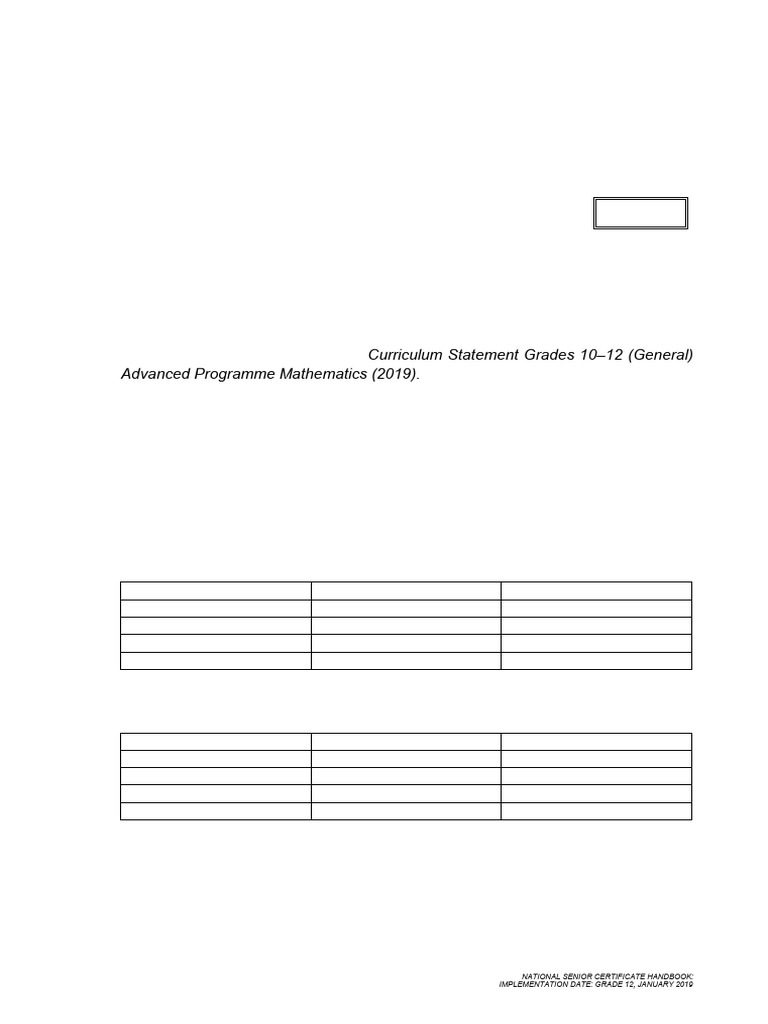 Advanced Programme Mathematics Guide | PDF | Mathematics | Function ...