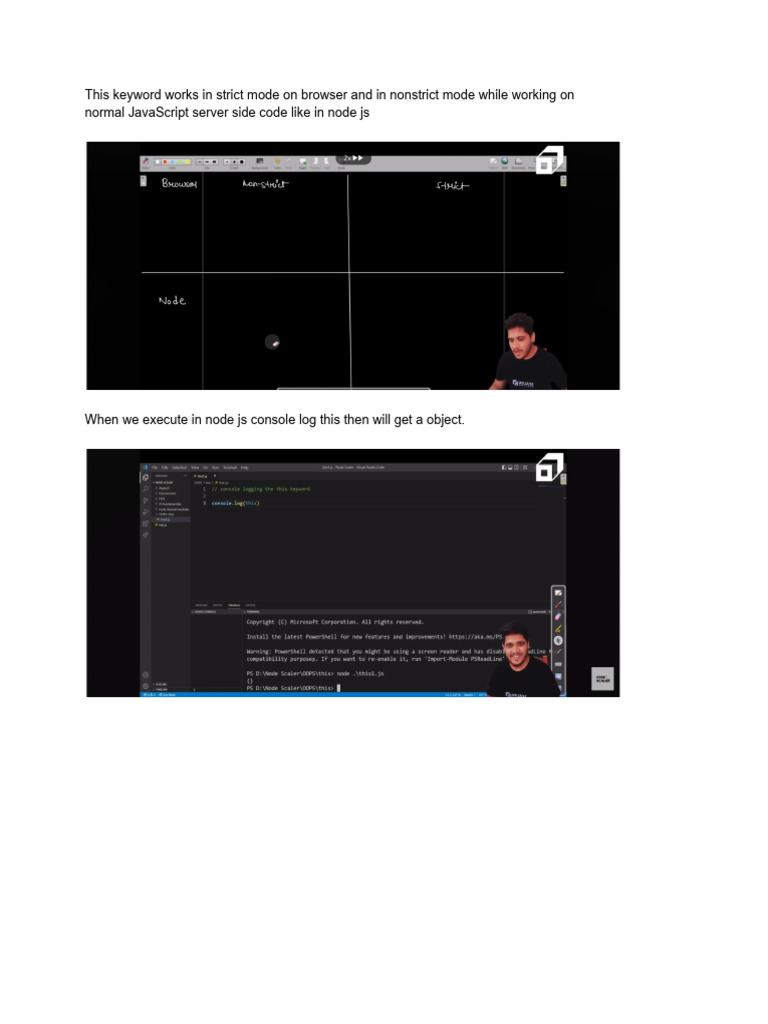 Understanding 'this' in JavaScript | PDF | Scope (Computer Science ...