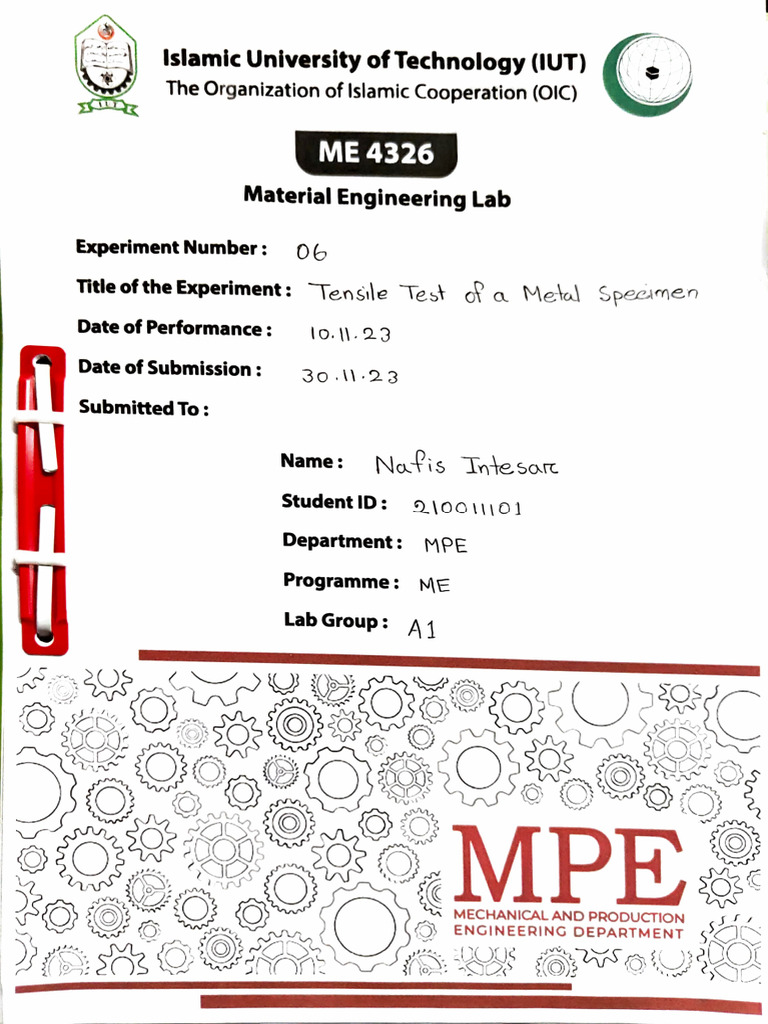 ME 4326 Material Engineering Lab | PDF