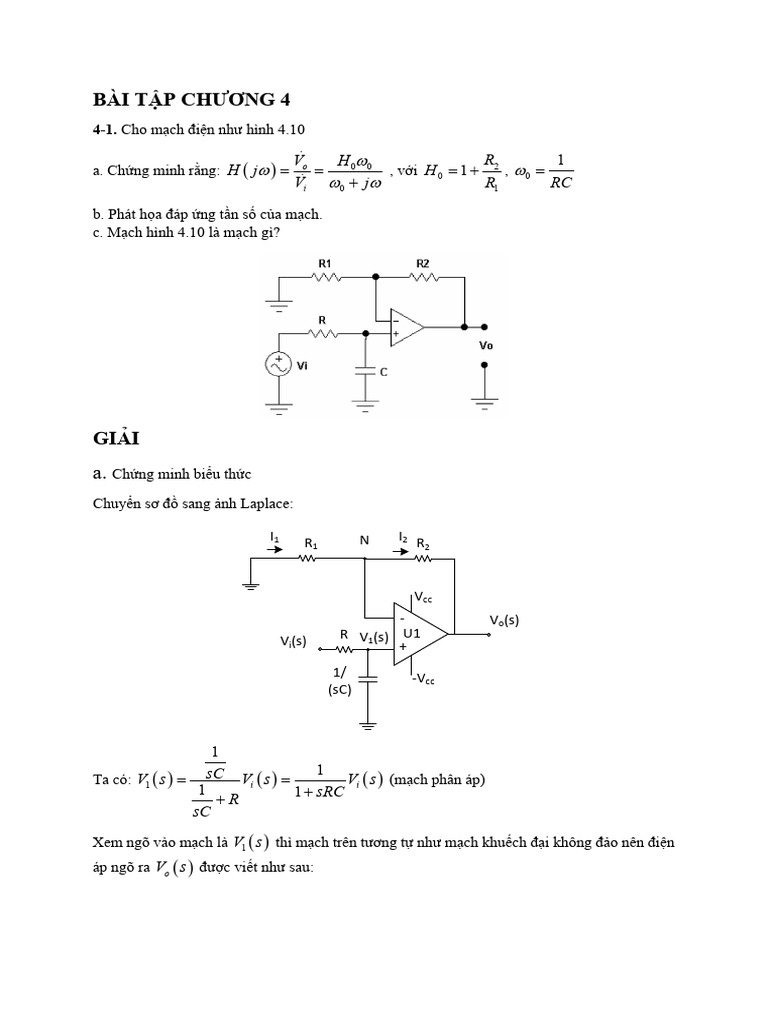 Bai Tap Chuong 4 | PDF