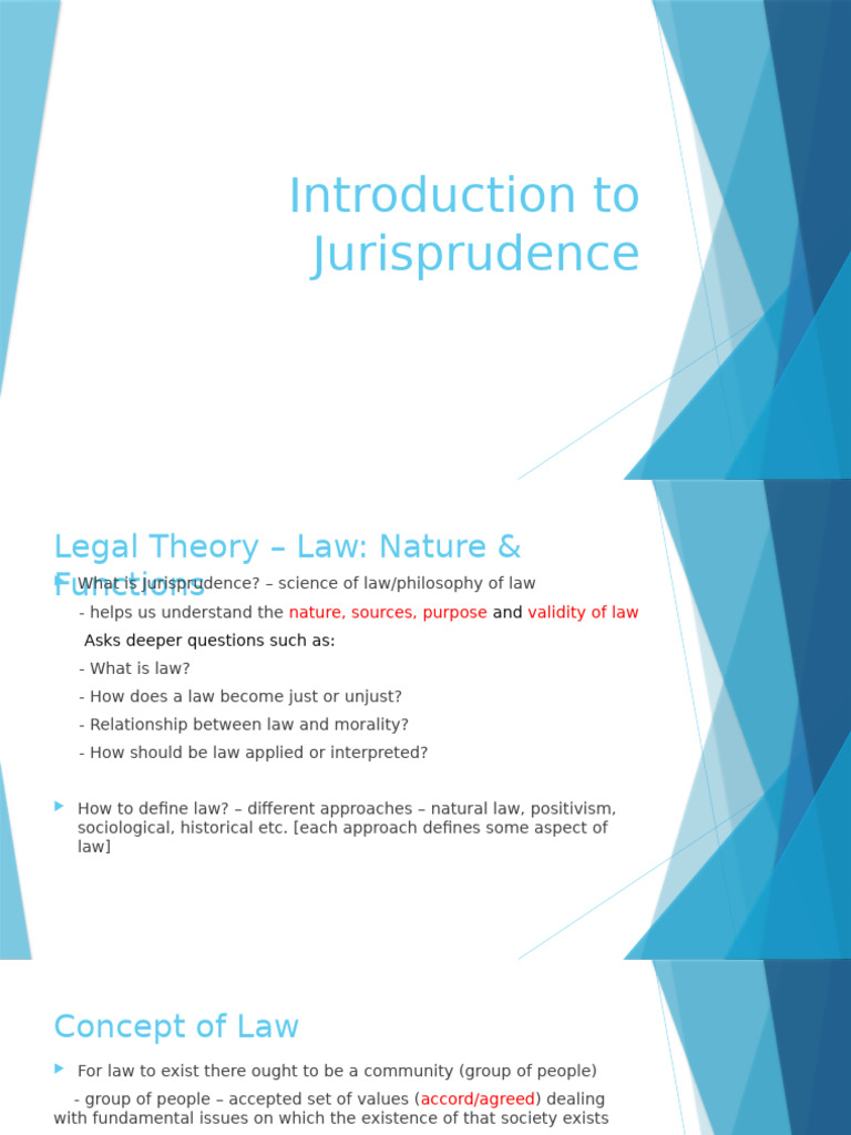 Introduction To Jurisprudence-1 | PDF | Natural Law | Pleasure