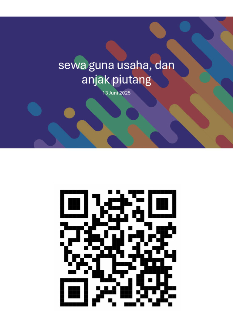 Perbandingan Anjak Piutang dan Sewa Guna Usaha | PDF