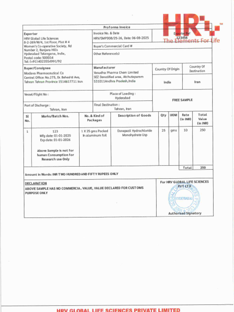 Sample Shipping Documents | PDF