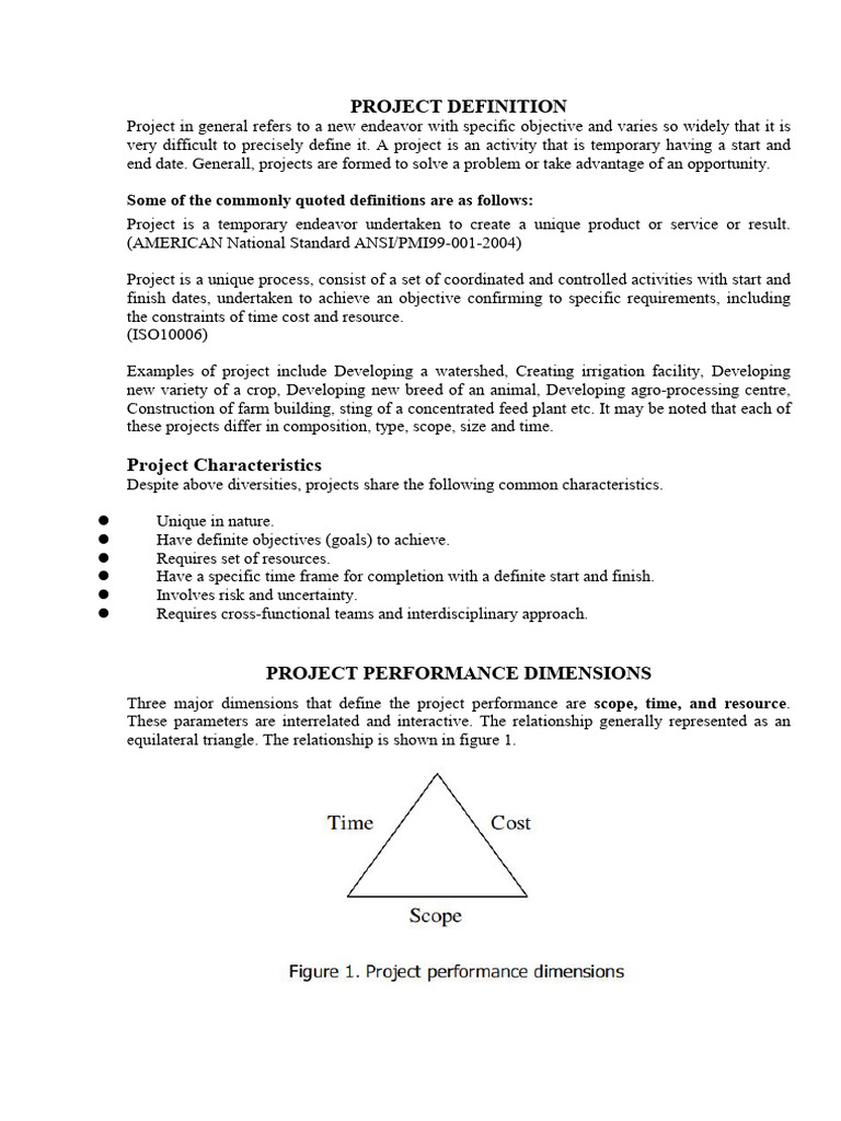 Understanding Project Definition and Management | PDF | Net Present ...