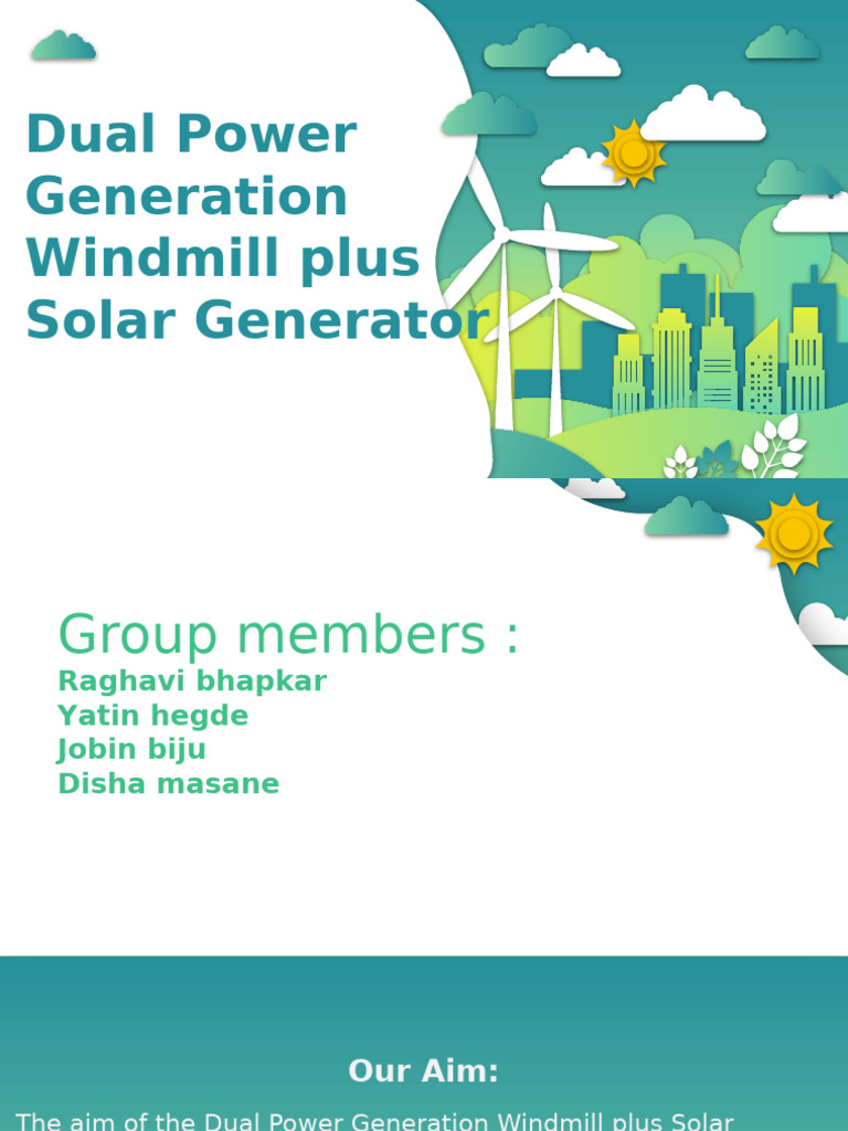 Dual - Power Generator Cep | PDF | Wind Power | Solar Power