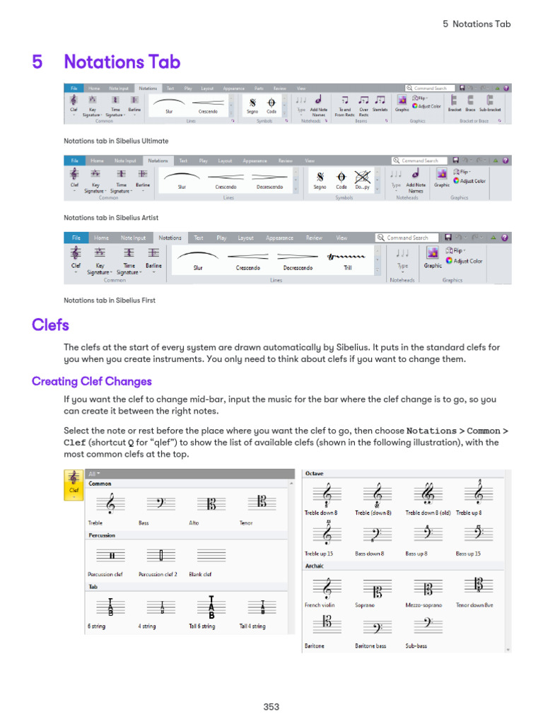 05 Notations Tab | PDF | Clef | Musicology