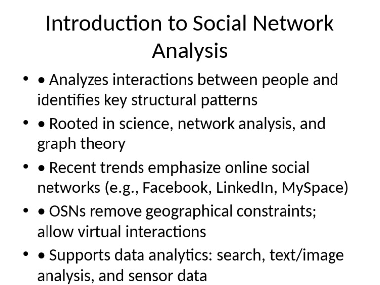 SNA Introduction Slide | PDF