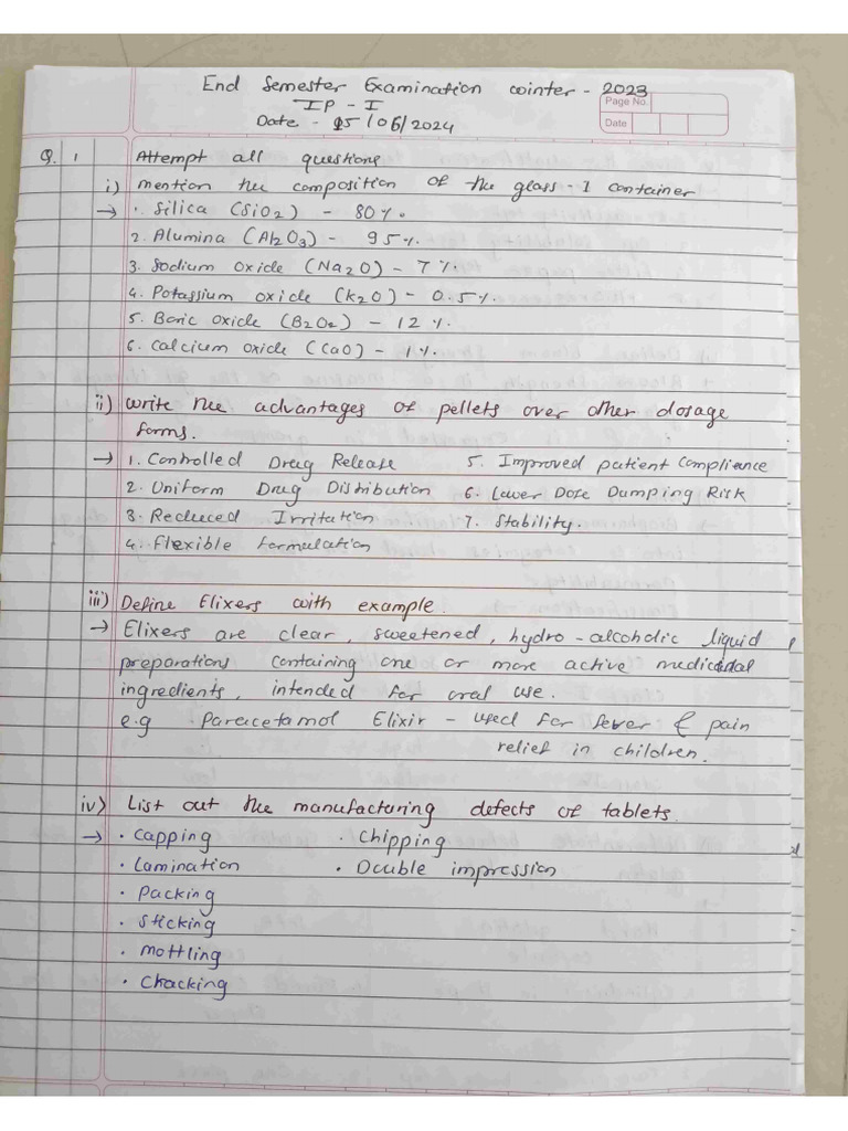 Ip Question Paper | PDF