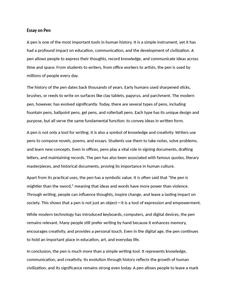 Pen | PDF | Pen | Writing