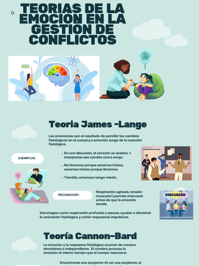 Teorías de la Emoción en Conflictos | PDF | Las emociones | Procesos ...